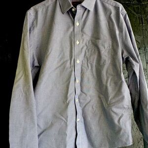 Men’s Large UNTUCKit button down, navy and white